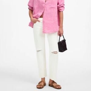 Madewell The Dean Easy Straight Crop Jean